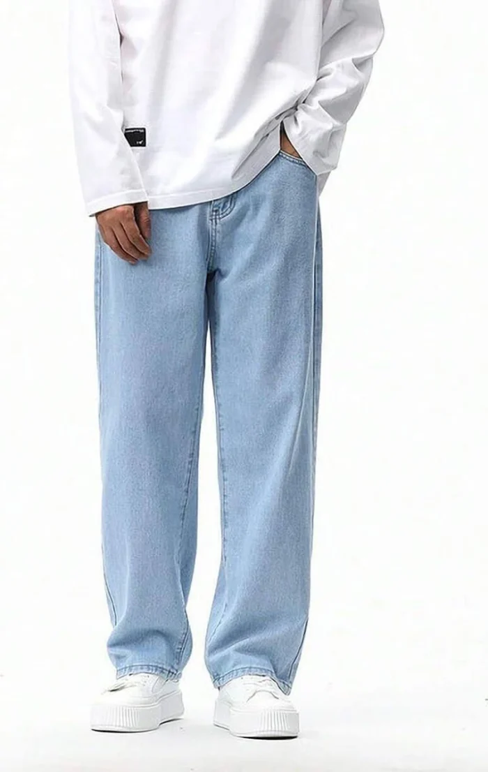 Men's Baggy Ice Blue Jeans
